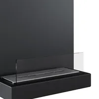Kratki Wandkamin Bioethanol PLANK schwarz