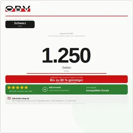 OBV Kompatibel zu Kyocera TK-5480 Schwarz