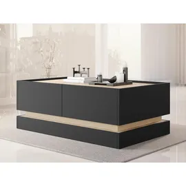 Mirjan24 Zarpant Schwarz Eiche 97 x 40 x 60 cm
