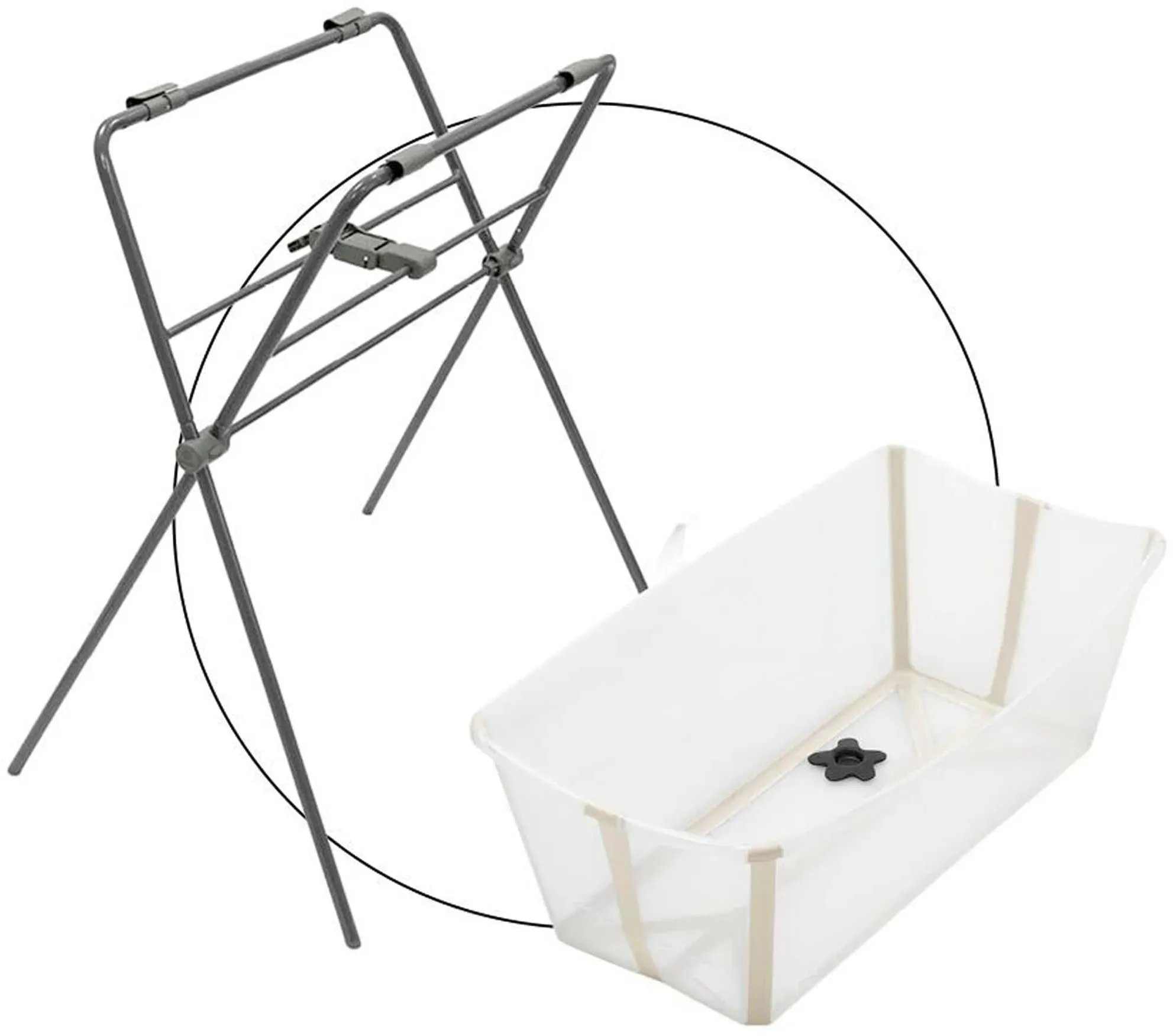 Stokke® FLEXIBATH Badewanne inkl. Badewannenständer, beige