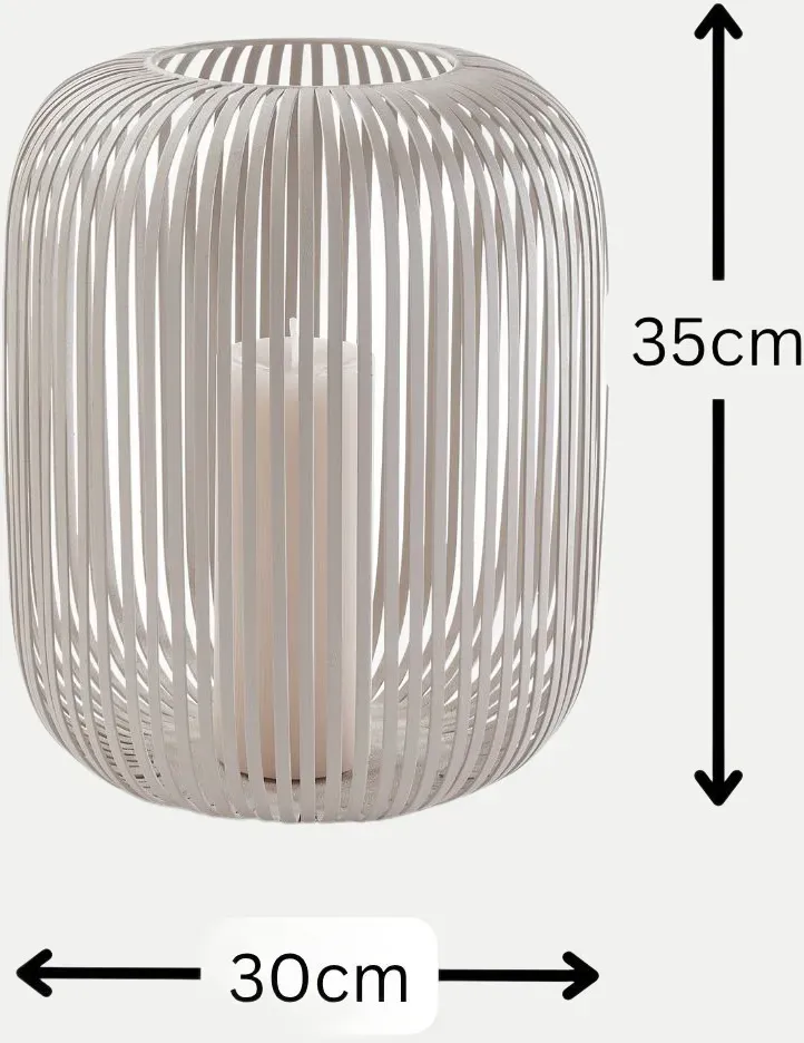 Lig Laterne Medium Weiß