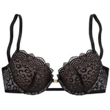 JETTE Push-up-BH Damen schwarz Gr.70D