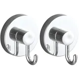 Wenko Vacuum-Loc Haken 2er Set Silber