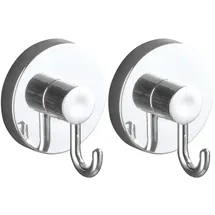 Wenko Vacuum-Loc Haken 2er Set Silber
