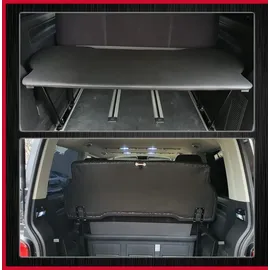 BREMER SITZBEZÜGE Multiflexboard kompatibel mit VW T5 T6 T6.1 Multivan Multiflexboard klappbar D01 Bettverlängerung Zubehör/Höhe 51cm inkl. Konsolen/in Farbe: Kunstleder Schwarz