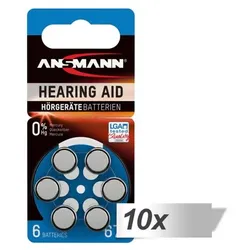 10x6 Ansmann Zinc-Air 675 (PR44)