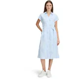 Betty & Co Sommerkleid Weiß/Hellblau 42