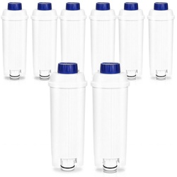 Lospitch Wasserfilter Wasserfilter für Delonghi DLSC002 Kaffeemaschine, 8er-Pack weiß