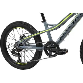 Bikestar Mountainbike 20 Zoll grau/gelb