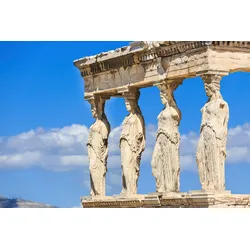 Fototapete PAPERMOON "Statuen", bunt, B:3,50m L:2,60m, Vlies, Tapeten