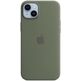 Apple iPhone 14 Plus Silikon Case mit MagSafe Oliv