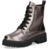 CAPRICE Damen Stiefeletten aus Leder Gefüttert, Beige (Taupe Metallic), 39 EU