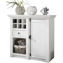 furn.design Kommode Hooge 105 x 100 x 45 cm Weiß