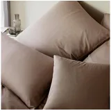 ELEGANTE Bettwäsche Cord Gestreift Braun 40 x 80 cm
