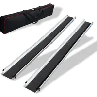 Trutzholm Teleskoprampe Rollstuhlrampe Alu 135-244 cm grau mit Tasche