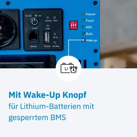 Ective CSI 20 PRO 2000W/12V Sinus-Wechselrichter mit Netzvorrangschaltung und Ladegerät