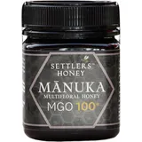 Settlers Manuka Honig MGO 100+ - produziert und abgefüllt in Neuseeland - 250g - zertifiziert und 100% purer Manuka Honig