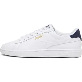 Puma Smash 3.0 Herren Weiß/Navy/Gold 40