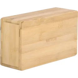 Yogablock Bamboo Yoga Holz Stabil YOGISTAR orange No Size