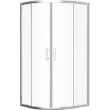 bad land Duschkabine Viertelkreis HELA 80x80 190 cm Transparent Glas
