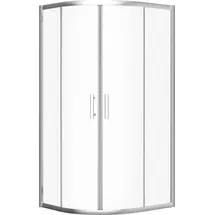 bad land Duschkabine Viertelkreis HELA 80x80 190 cm Transparent Glas