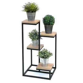 DanDiBo Ambiente Blumentreppe Metall 75 x 75 cm Schwarz