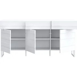 Forte Sideboard FORTE "Bretania", weiß, B:164,6cm H:82,4cm T:41,6cm, Spanplatte, Sideboards