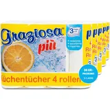 Hygiene Guru® Küchenrolle hochweiß (36 Rollen) - 3-lagig, 50 Blatt pro Rolle, 100% Zellstoff - Ideal für Küche und Haushalt - Für eine saubere Umgebung - Küchenrollen Großpackung