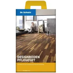 Dr. Schutz® Designboden Pflegeset 0726075005 , 1 Set = 750 ml PU-Reiniger und 750 ml Vollpflege + Anleitung