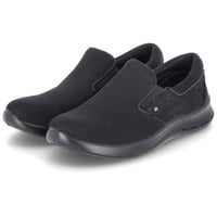 Jomos Slipper schwarz Leder-Textil