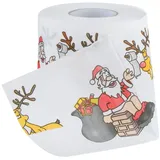 Buntes Toilettenpapier, Weihnachts -Toilettenpapier Weihnachtsmann Santa Claus gedruckt Toilettenpapier Rollen Tissue Weihnachtsbedarf für Badezimmerdekor
