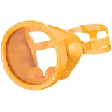 rockible Taucherbrille, Schnorchelmaske, Antibeschlaggläser, Großes Volumen, Kompakte Brille, Klare Gläser, Orange
