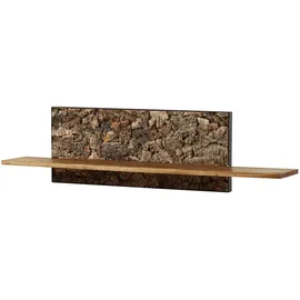 MASSIVMOEBEL24.DE Wandregal 132 x 27 x 35 cm Beige