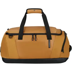 Reisetasche SAMSONITE "ARMOX", Gr. B/H/T: 55cm x 28cm x 33cm, gelb (ochre), Polyester, Taschen, Duffle S personalisierbar als Rucksack tragbar