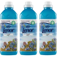 3x Lenor Brezza di Capri Konzentrierter Weichspüler 42 Washes 966ml