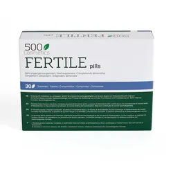 500cosmetics Fertile zur Erhöhung der Fertilität, Qualität und Quantität Spermien Kapseln 30 St