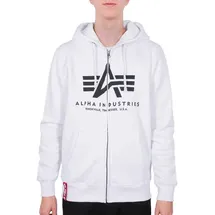 Alpha Industries Basic Reißverschlusspullover White M