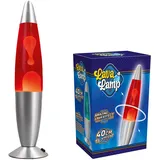 Party town Lavalampe Kinder Rot - Lava Lampe Led Mit Spielbälle | Lavalampe Groß | Lava Lamp 38 Cm | Lava Lampe Rot Für Kinder Und Erwachsene