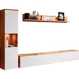 INOSIGN Wohnwand »PARIS«, (Komplett-Set, 3 St.), TV-Wand 220cm breite, grifflose Design, stehend und hängend montierbar, weiß