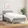 vidaXL Boxspringbett mit Matratze Hellgrau 100x200 cm Stoff - Grau