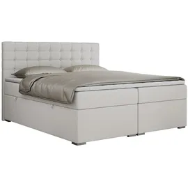 MKS Boxspringbett 160 x 200 cm H3 Weiß