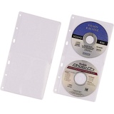 Durable CD-Hüllen für 2 CDs/DVDs transparent 5 Stück,