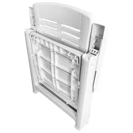 Mojawo Klappsessel Klappstuhl 61 x 60 x 109 cm weiß
