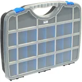 Tayg Sortimentskasten Kunststoff 460 x 350 x 81 mm schwarz-blau bis zu 26 Fächer