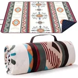 Picknickdecke 200x200cm Stranddecke Sandfrei Waschbar Grün