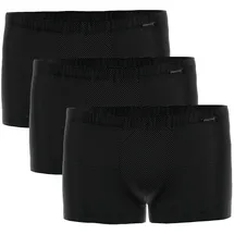 Ammann Boxershorts gestreift schwarz M 3er Pack