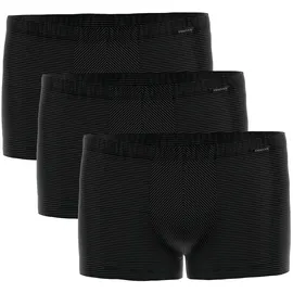 Ammann Boxershorts gestreift schwarz M 3er Pack