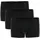 Ammann Boxershorts gestreift schwarz M 3er Pack