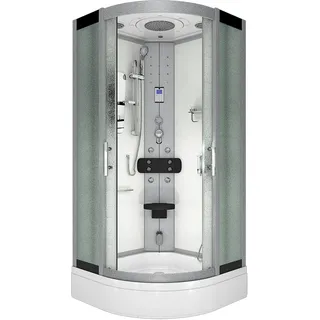 AcquaVapore Duschkabine Dusche D46-50M0-EC Komplettdusche Fertigdusche 90x90 cm - Weiß
