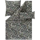 Estella Bettwäsche Atelier, Anthrazit, Textil, Floral, 135x200 cm, pflegeleicht, atmungsaktiv, hautfreundlich, weiche und anschmiegsame Oberfläche, Schlaftextilien, Bettwäsche Bettwäsche, Satin-Bettwäsche